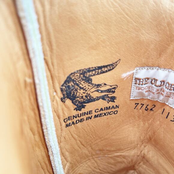 Old Gringo Women’s 8 White Green Diego y2k Caiman Exotic Cowgirl Western Boots - Picture 10 of 11